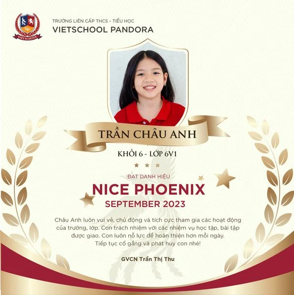 VINH DANH NGÔI SAO THÁNG 9/2023