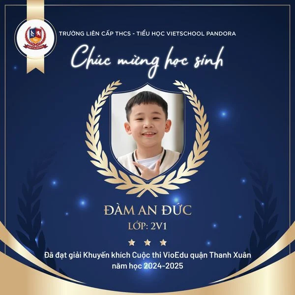 CHÚC MỪNG VIETSCHOOLERS TỎA SÁNG TẠI CUỘC THI VIOEDU QUẬN THANH XUÂN
