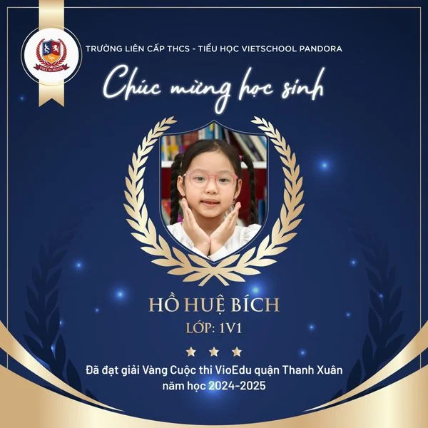CHÚC MỪNG VIETSCHOOLERS TỎA SÁNG TẠI CUỘC THI VIOEDU QUẬN THANH XUÂN