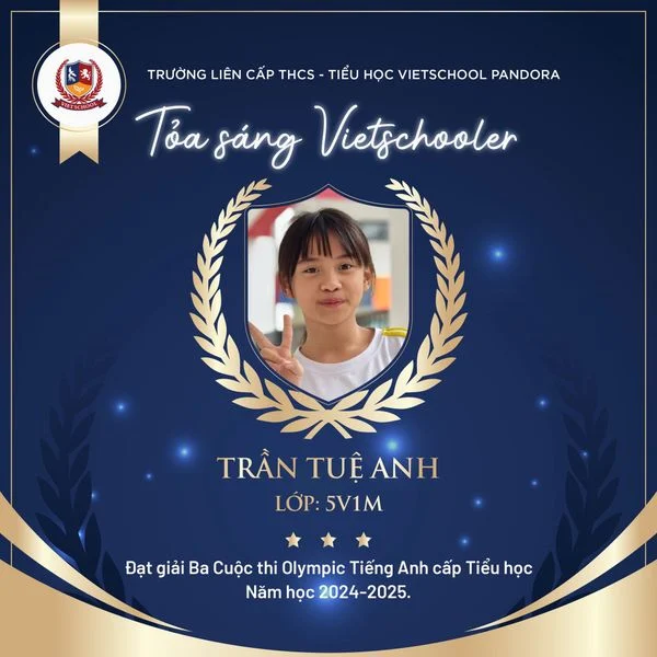 VIETSCHOOLERS TỎA SÁNG TẠI CUỘC THI OLYMPIC TIẾNG ANH QUẬN THANH XUÂN