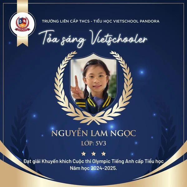 VIETSCHOOLERS TỎA SÁNG TẠI CUỘC THI OLYMPIC TIẾNG ANH QUẬN THANH XUÂN