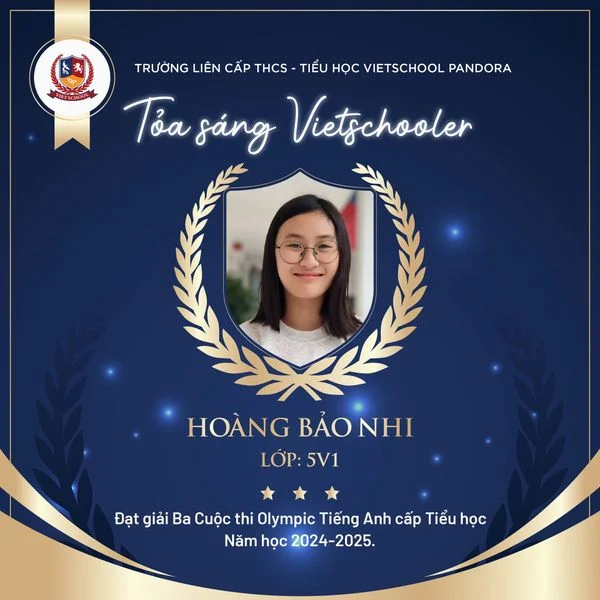 VIETSCHOOLERS TỎA SÁNG TẠI CUỘC THI OLYMPIC TIẾNG ANH QUẬN THANH XUÂN