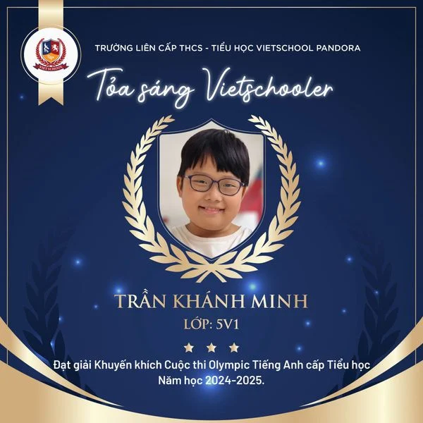 VIETSCHOOLERS TỎA SÁNG TẠI CUỘC THI OLYMPIC TIẾNG ANH QUẬN THANH XUÂN