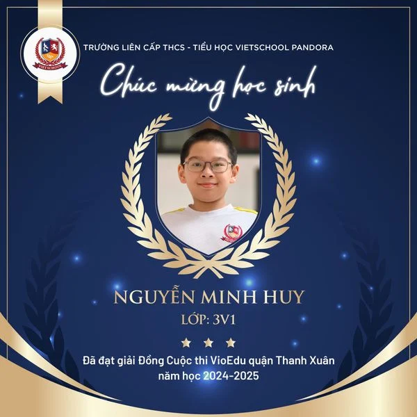 CHÚC MỪNG VIETSCHOOLERS TỎA SÁNG TẠI CUỘC THI VIOEDU QUẬN THANH XUÂN