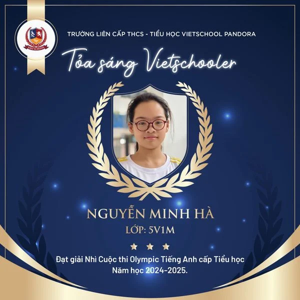 VIETSCHOOLERS TỎA SÁNG TẠI CUỘC THI OLYMPIC TIẾNG ANH QUẬN THANH XUÂN