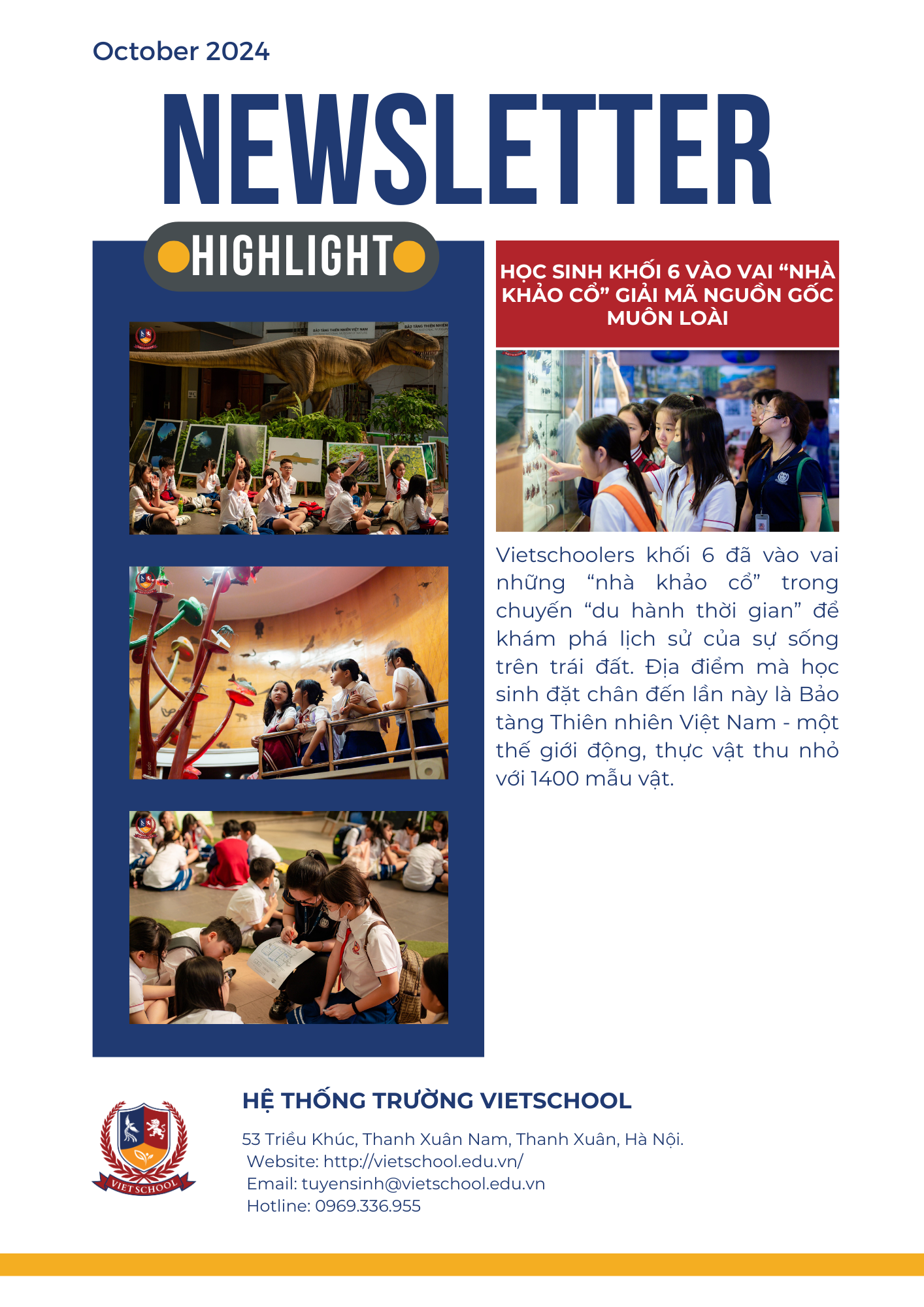 BẢN TIN VIETSCHOOL THÁNG 10/2024