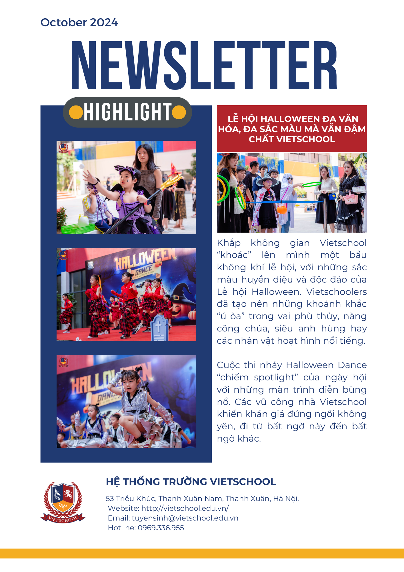 BẢN TIN VIETSCHOOL THÁNG 10/2024
