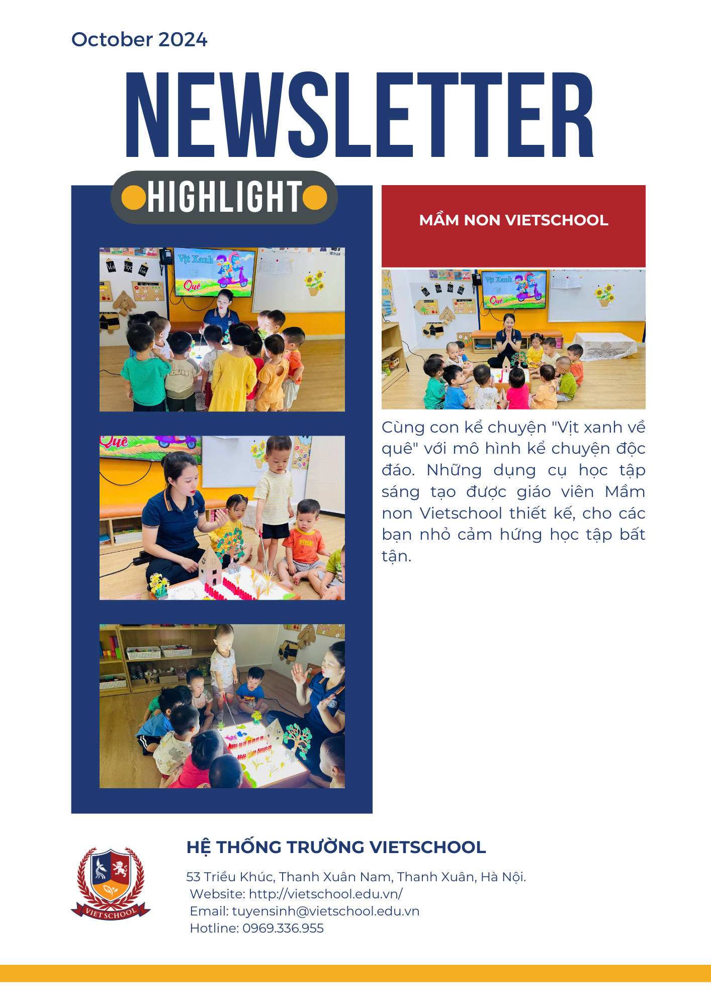 BẢN TIN VIETSCHOOL THÁNG 10/2024