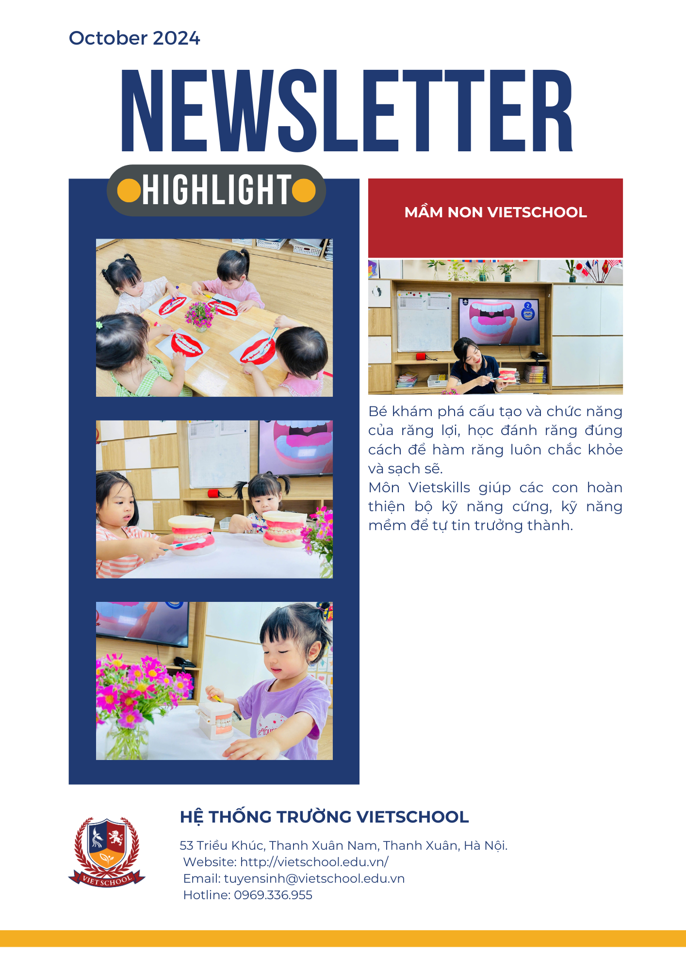 BẢN TIN VIETSCHOOL THÁNG 10/2024