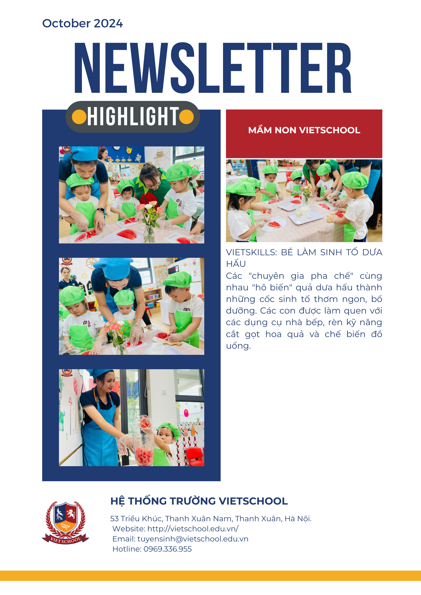 BẢN TIN VIETSCHOOL THÁNG 10/2024
