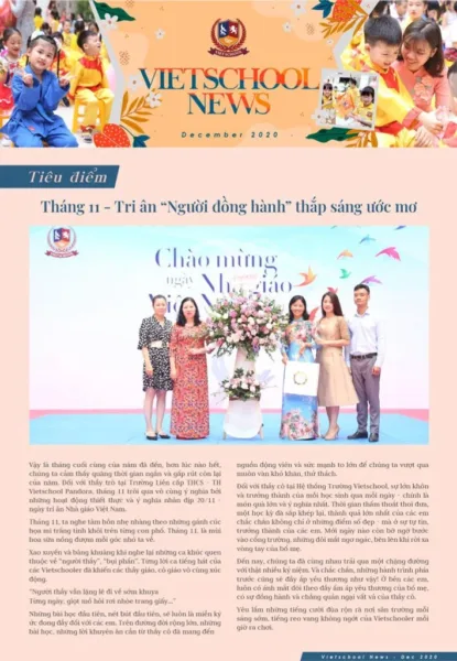 Bản tin Vietschool News số 03 - năm học 2020-2021