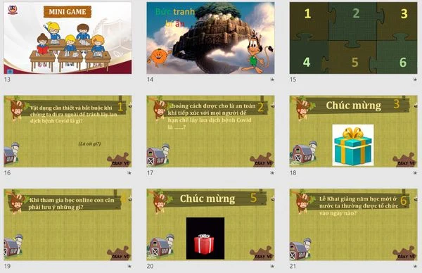 Vietschool Pandora chính thức bước vào năm học mới 2021-2022 Những minigame có quà...Những minigame có quà...