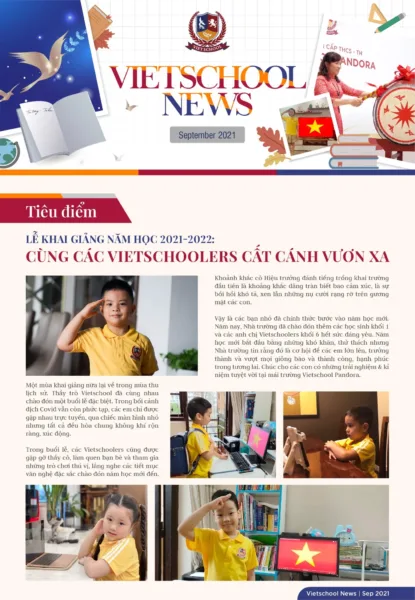 BẢN TIN VIETSCHOOL NEWS THÁNG 9.2021
