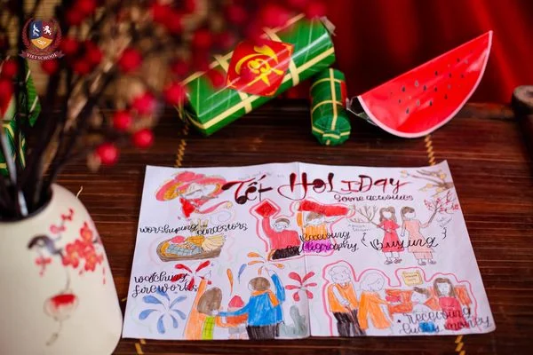 [DỰ ÁN MÔN TIẾNG ANH] VIETSCHOOLERS GỬI YÊU THƯƠNG VÀO NHỮNG TẤM THIỆP CHÚC TẾT, LÌ XÌ ĐẦU XUÂN
