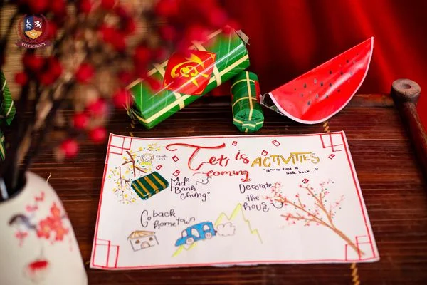 [DỰ ÁN MÔN TIẾNG ANH] VIETSCHOOLERS GỬI YÊU THƯƠNG VÀO NHỮNG TẤM THIỆP CHÚC TẾT, LÌ XÌ ĐẦU XUÂN