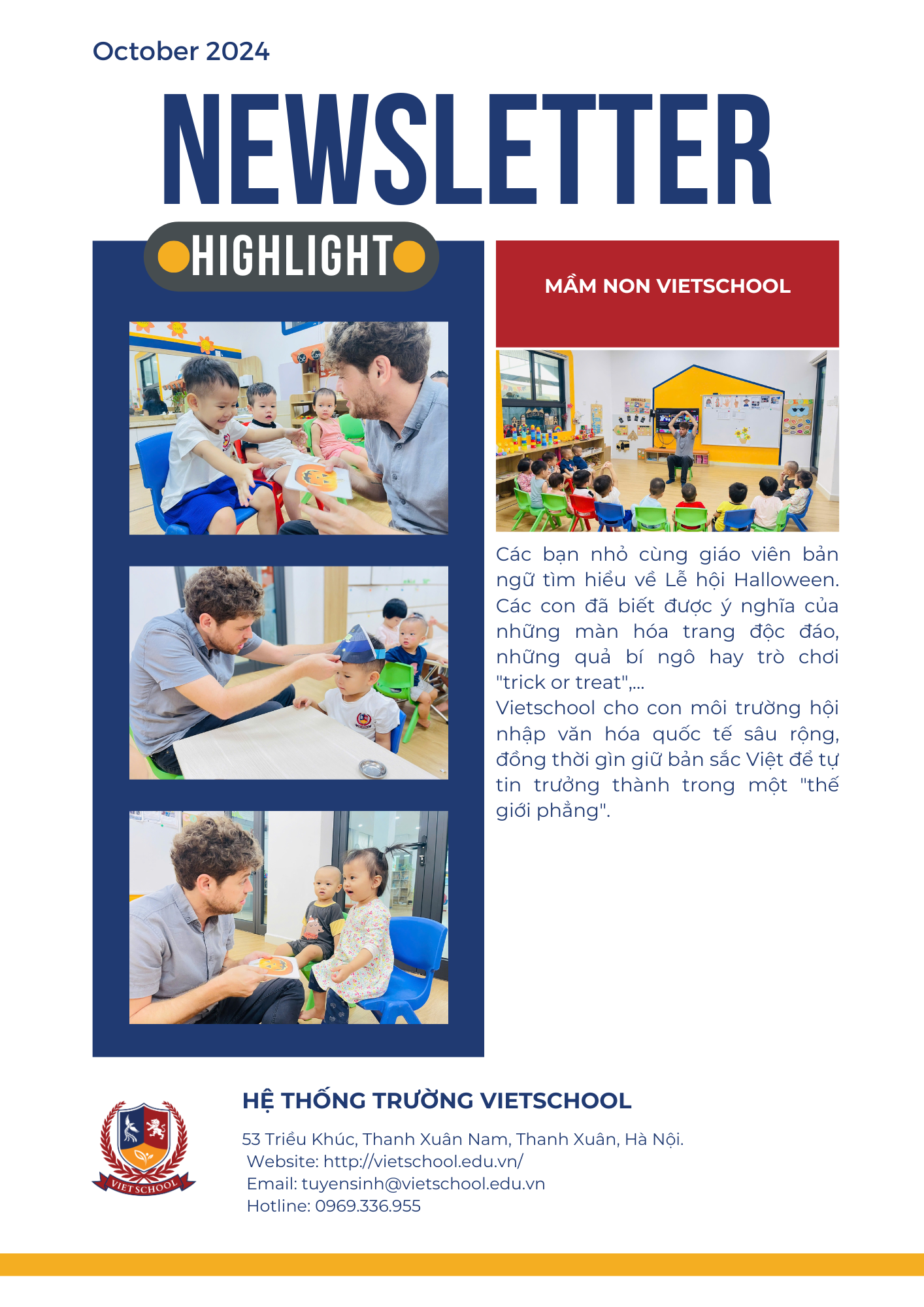 BẢN TIN VIETSCHOOL THÁNG 10/2024
