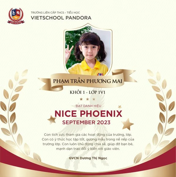 VINH DANH NGÔI SAO THÁNG 9/2023