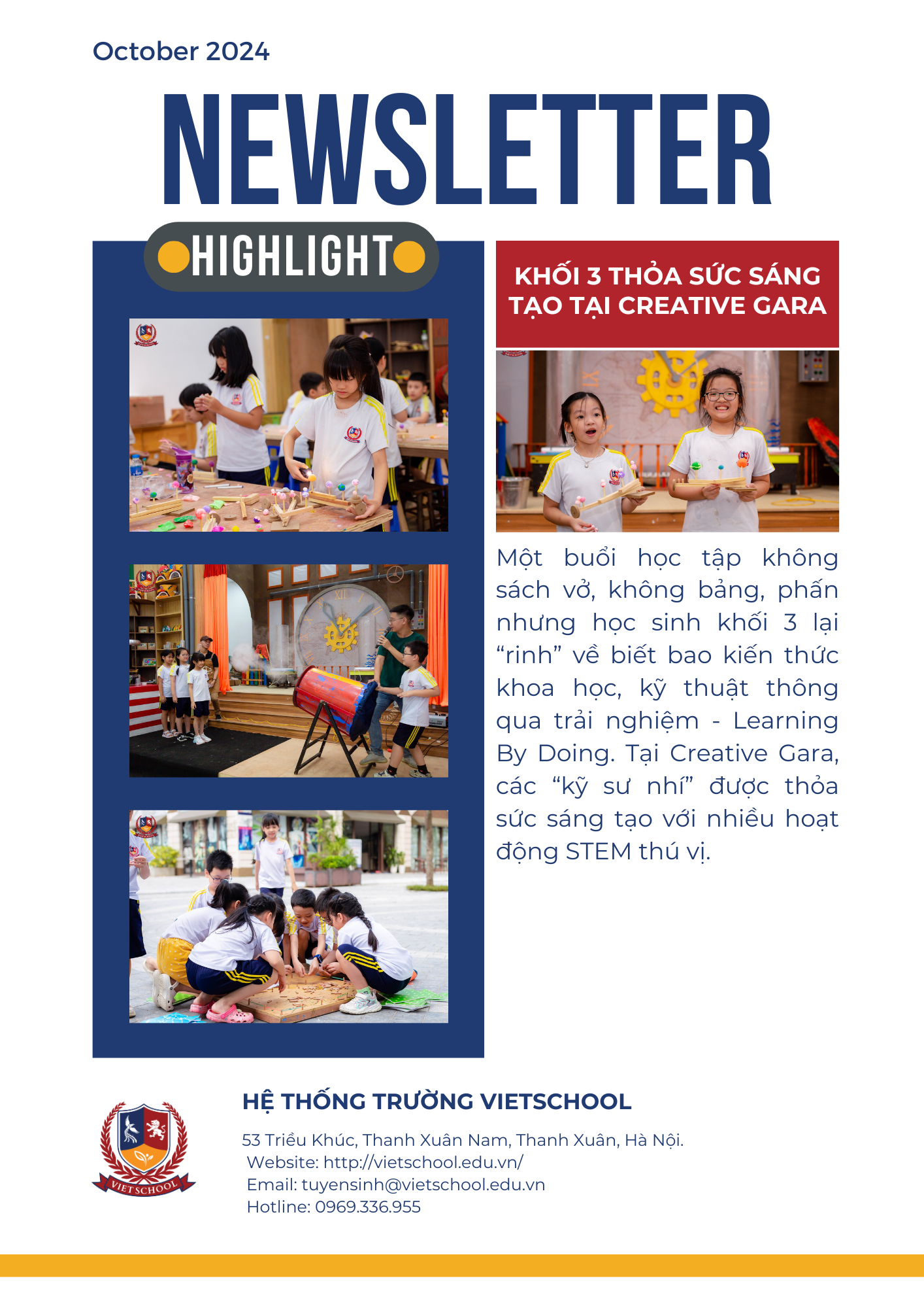 BẢN TIN VIETSCHOOL THÁNG 10/2024