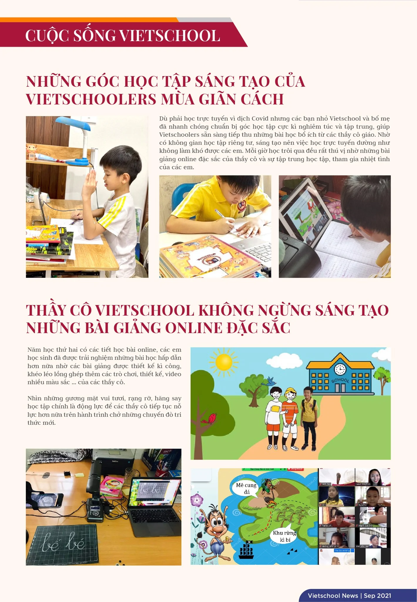 BẢN TIN VIETSCHOOL NEWS THÁNG 9.2021