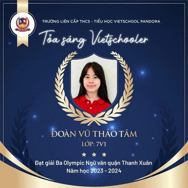 CHIA SẺ CỦA CÔ GIÁO CHỦ NHIỆM LỚP 7V1 VỀ HÀNH TRÌNH THAY ĐỔI, TRƯỞNG THÀNH CỦA CÔ HỌC TRÒ NHỎ ĐOÀN VŨ THẢO TÂM