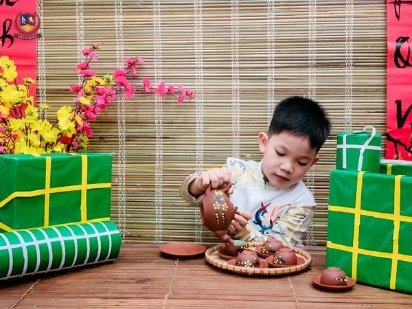 MỸ THUẬT SÁNG TẠO: TRẺ “VẼ” MÙA XUÂN, HÂN HOAN CHÀO TẾT QUA TỪNG NÉT CHỮ THƯ PHÁP
