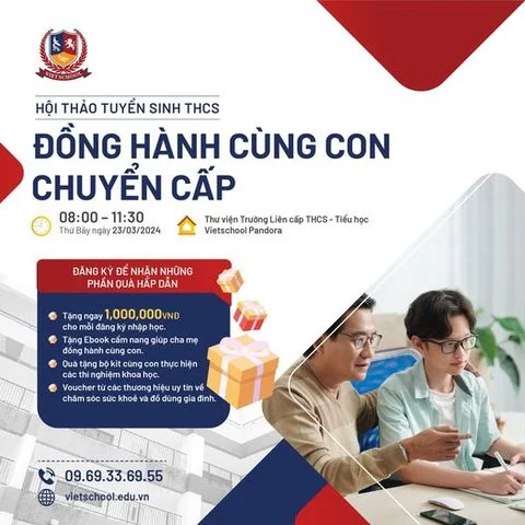 HỘI THẢO TUYỂN SINH THCS: ĐỒNG HÀNH CÙNG CON CHUYỂN CẤP
