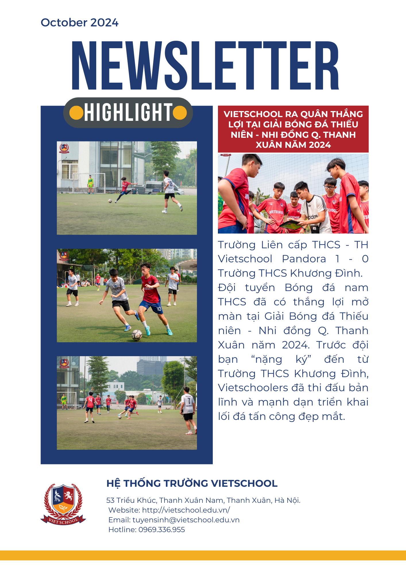 BẢN TIN VIETSCHOOL THÁNG 10/2024