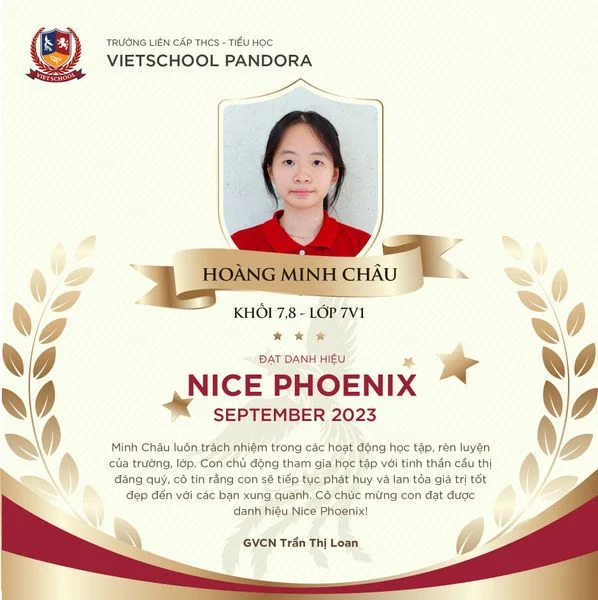 VINH DANH NGÔI SAO THÁNG 9/2023