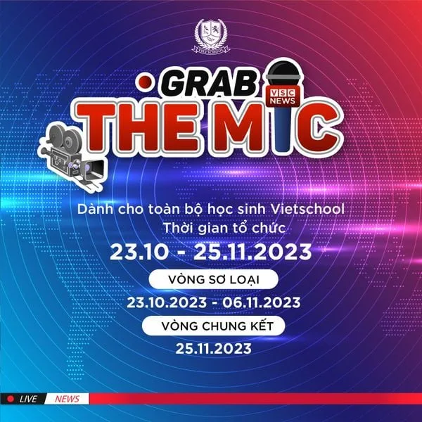 ENGLISH FESTIVAL - SÂN CHƠI TIẾNG ANH LỚN NHẤT NĂM HỌC, LẦN ĐẦU TIÊN DIỄN RA TẠI VIETSCHOOL