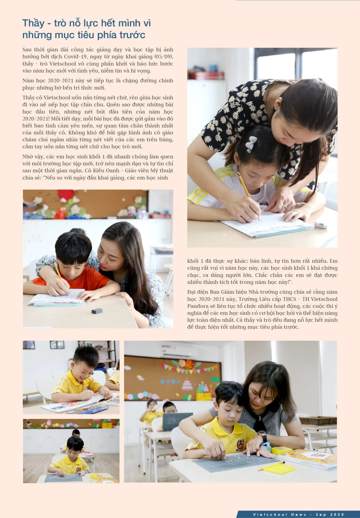 Vietschool News số 01 (năm học 2020-2021): Khúc ca mùa tựu trường hân hoan, sôi nổi