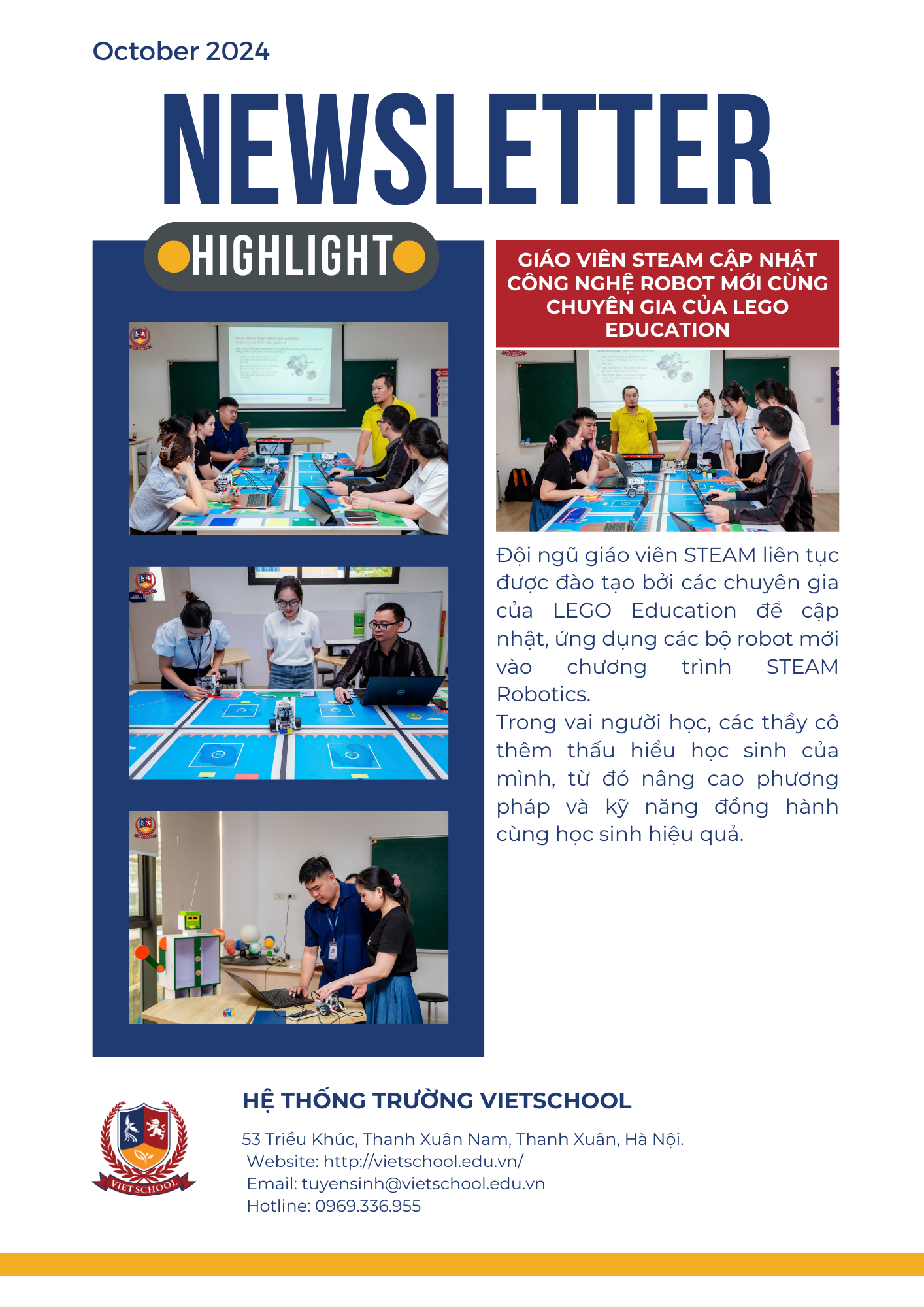 BẢN TIN VIETSCHOOL THÁNG 10/2024
