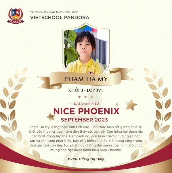 VINH DANH NGÔI SAO THÁNG 9/2023