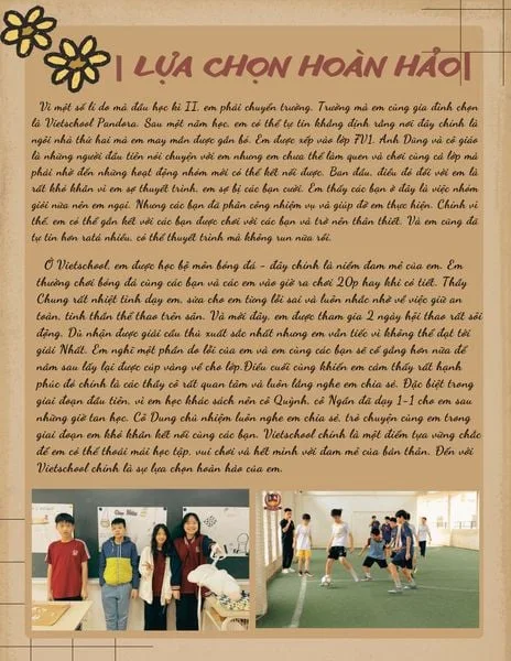 [DỰ ÁN NGỮ VĂN CUỐI NĂM] CUỐN TẠP CHÍ GỬI GẮM CHÚT “TÌNH” MÙA HẠ CỦA VIETSCHOOLERS KHỐI 7