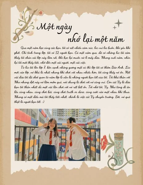 [DỰ ÁN NGỮ VĂN CUỐI NĂM] CUỐN TẠP CHÍ GỬI GẮM CHÚT “TÌNH” MÙA HẠ CỦA VIETSCHOOLERS KHỐI 7