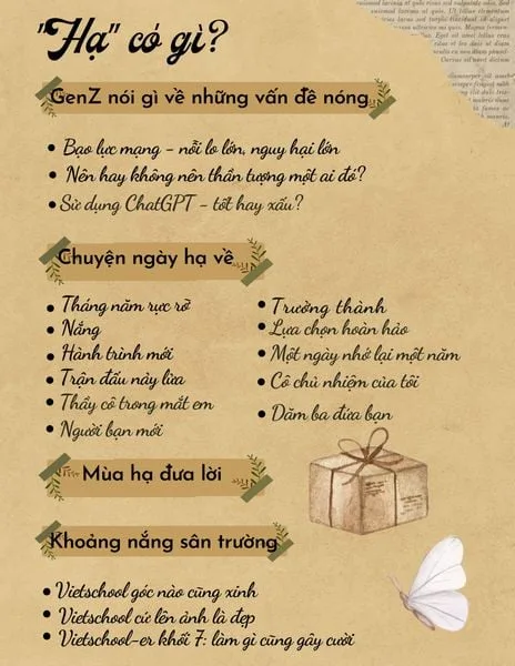 [DỰ ÁN NGỮ VĂN CUỐI NĂM] CUỐN TẠP CHÍ GỬI GẮM CHÚT “TÌNH” MÙA HẠ CỦA VIETSCHOOLERS KHỐI 7