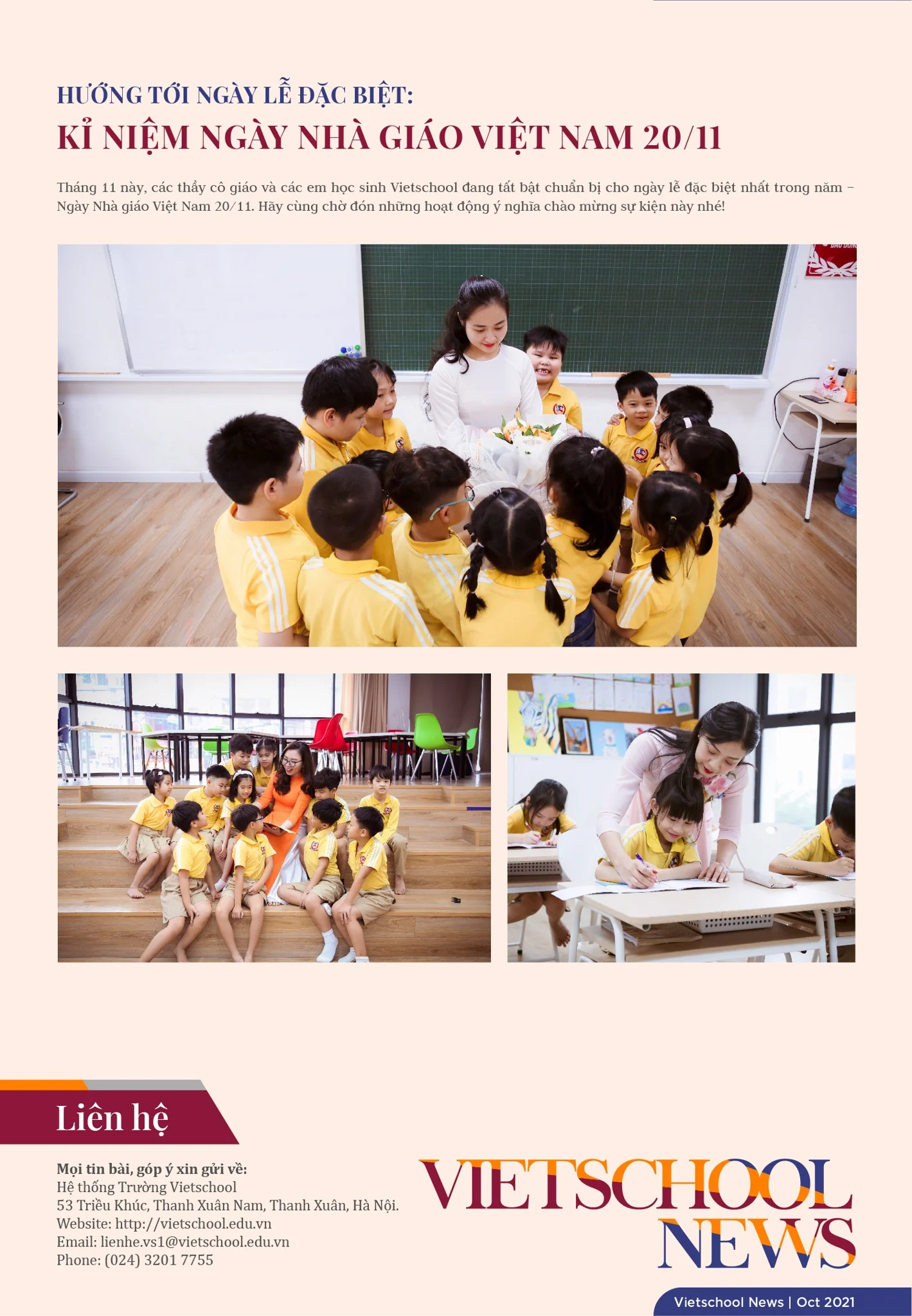 BẢN TIN VIETSCHOOL NEWS THÁNG 10.2021