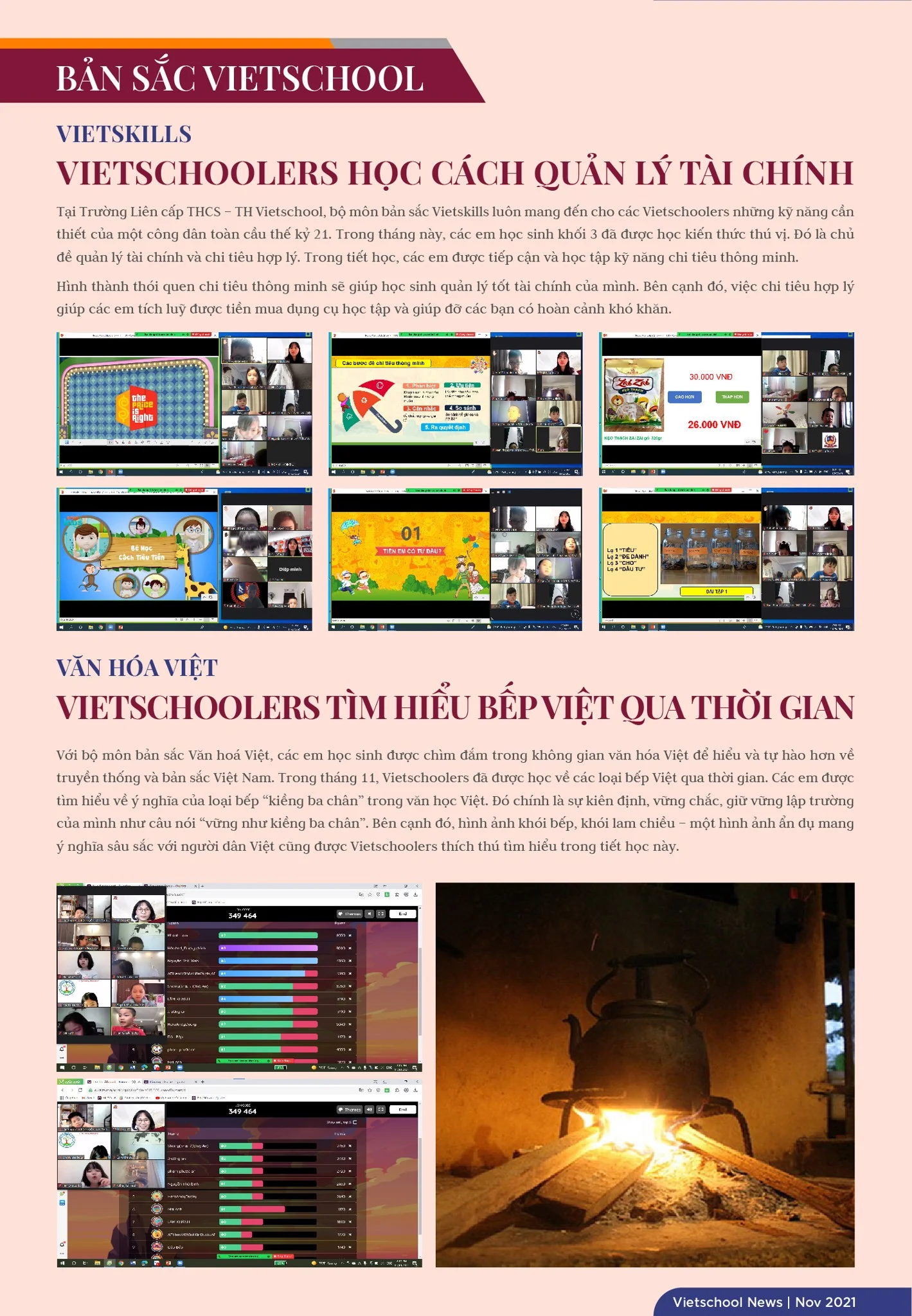 BẢN TIN VIETSCHOOL NEWS THÁNG 11.2021