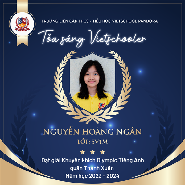 VIETSCHOOLERS CHINH PHỤC CUỘC THI OLYMPIC TIẾNG ANH QUẬN THANH XUÂN VỚI NHỮNG KẾT QUẢ RỰC RỠ