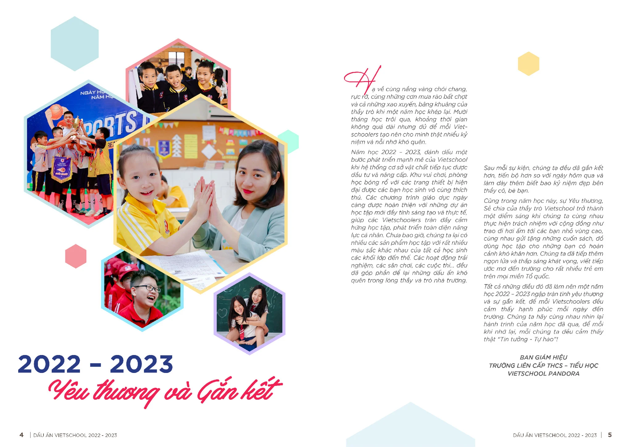 DẤU ẤN VIETSCHOOL NĂM HỌC 2022-2023