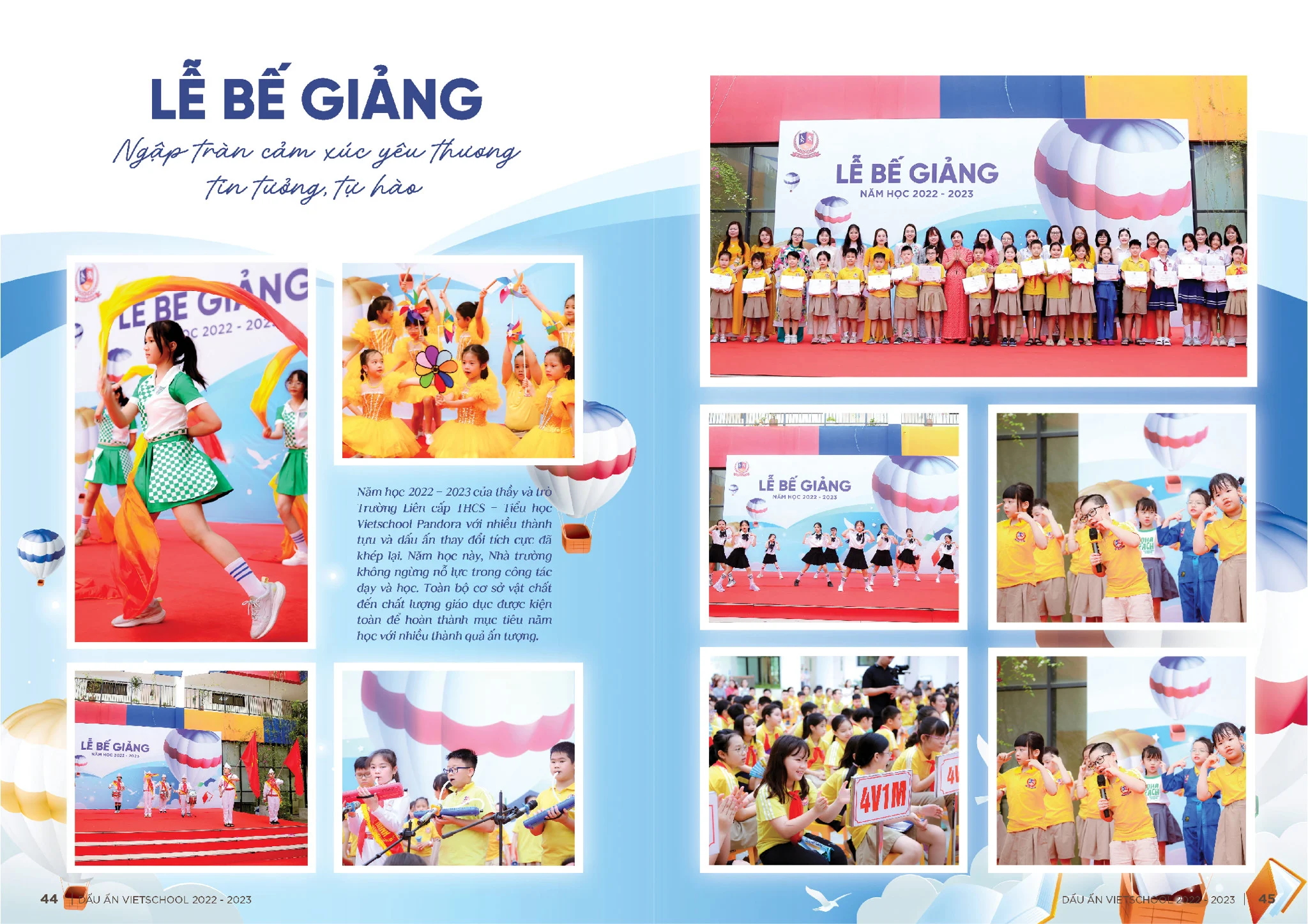 DẤU ẤN VIETSCHOOL NĂM HỌC 2022-2023