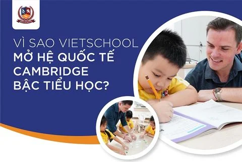 VÌ SAO VIETSCHOOL MỞ HỆ QUỐC TẾ CAMBRIDGE BẬC TIỂU HỌC?