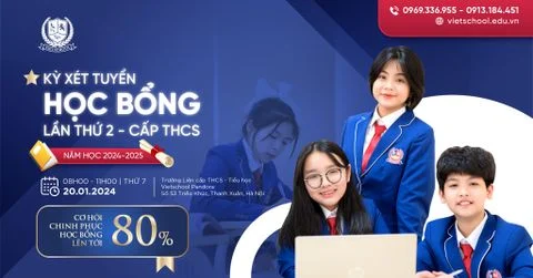 THÔNG BÁO KỲ XÉT TUYỂN HỌC BỔNG LẦN THỨ HAI - CẤP THCS