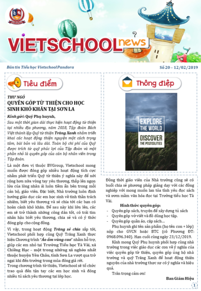 Vietschool News – Số 20