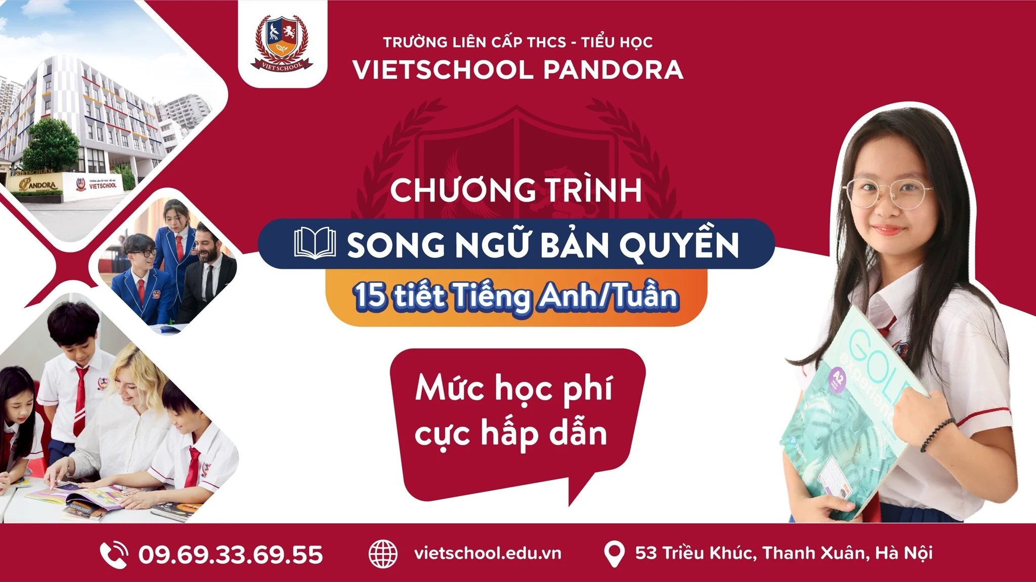 CHƯƠNG TRÌNH SONG NGỮ BẢN QUYỀN TẠI VIETSCHOOL VỚI ƯU ĐÃI LỚN VỀ HỌC PHÍ