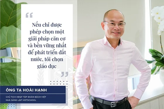 Chào mừng kỷ niệm thành lập trường: Cùng lắng nghe tâm sự của người sáng lập hệ thống trường Vietschool