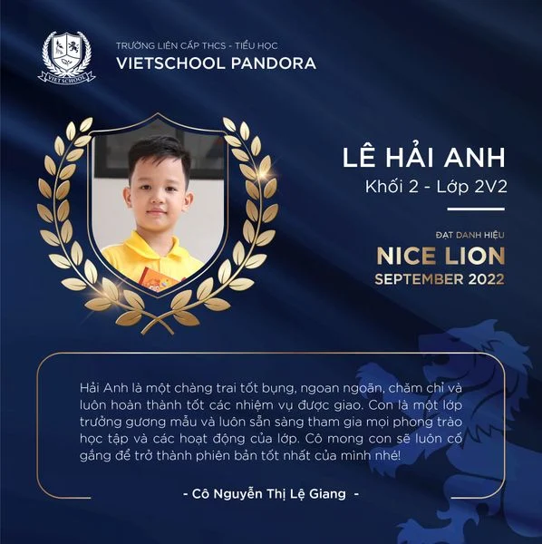 VINH DANH NGÔI SAO THÁNG 9 NĂM HỌC 2022--2023