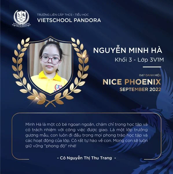 VINH DANH NGÔI SAO THÁNG 9 NĂM HỌC 2022--2023
