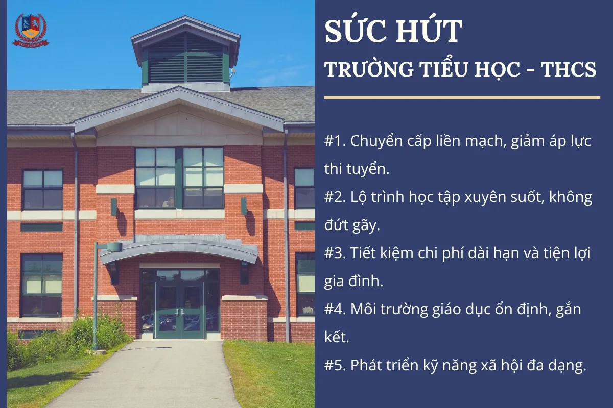 5 lý do chính khiến phụ huynh ưu tiên trường Tiểu học và THCS liên cấp