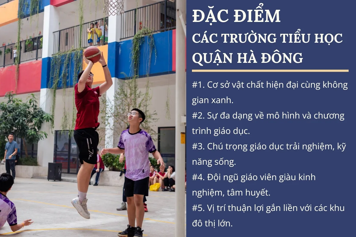 Đặc điểm các trường tiểu học quận Hà Đông