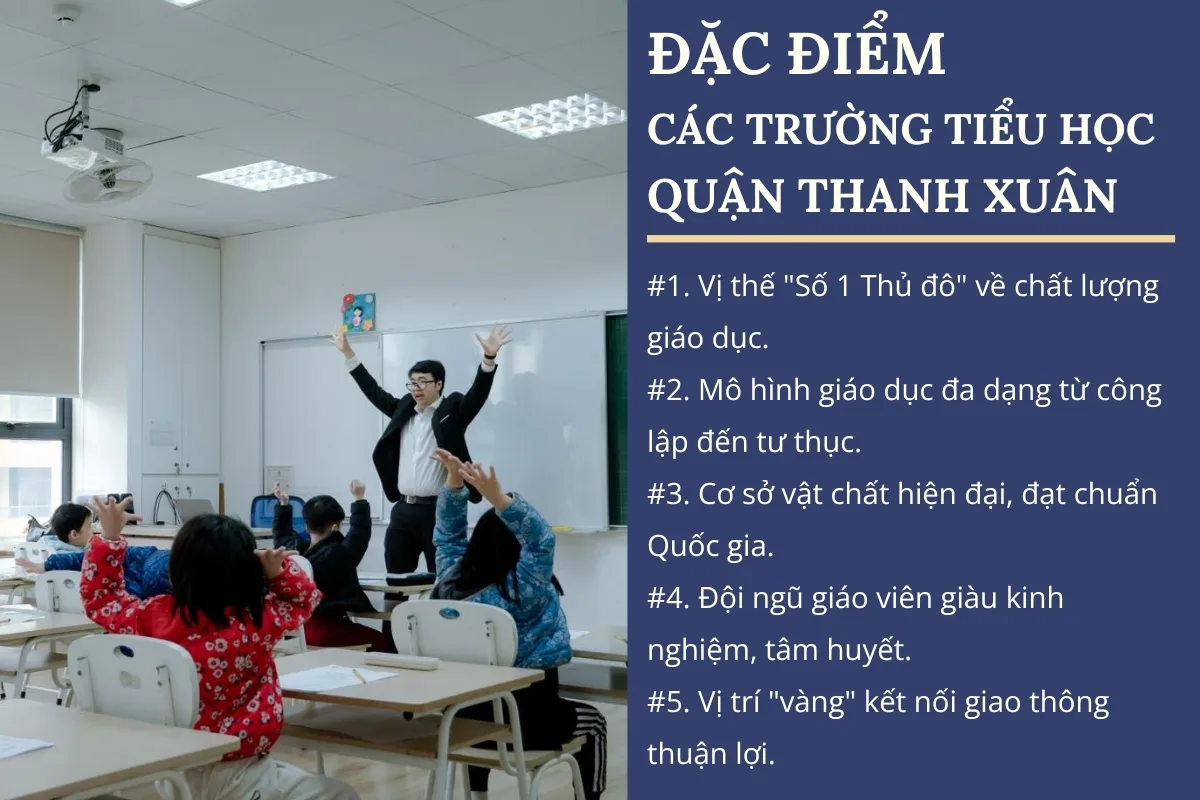 Đặc điểm nổi bật của các trường tiểu học Thanh Xuân